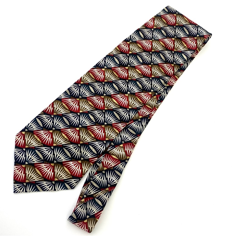 Bachrach Starburst Graphic Silk NeckTie